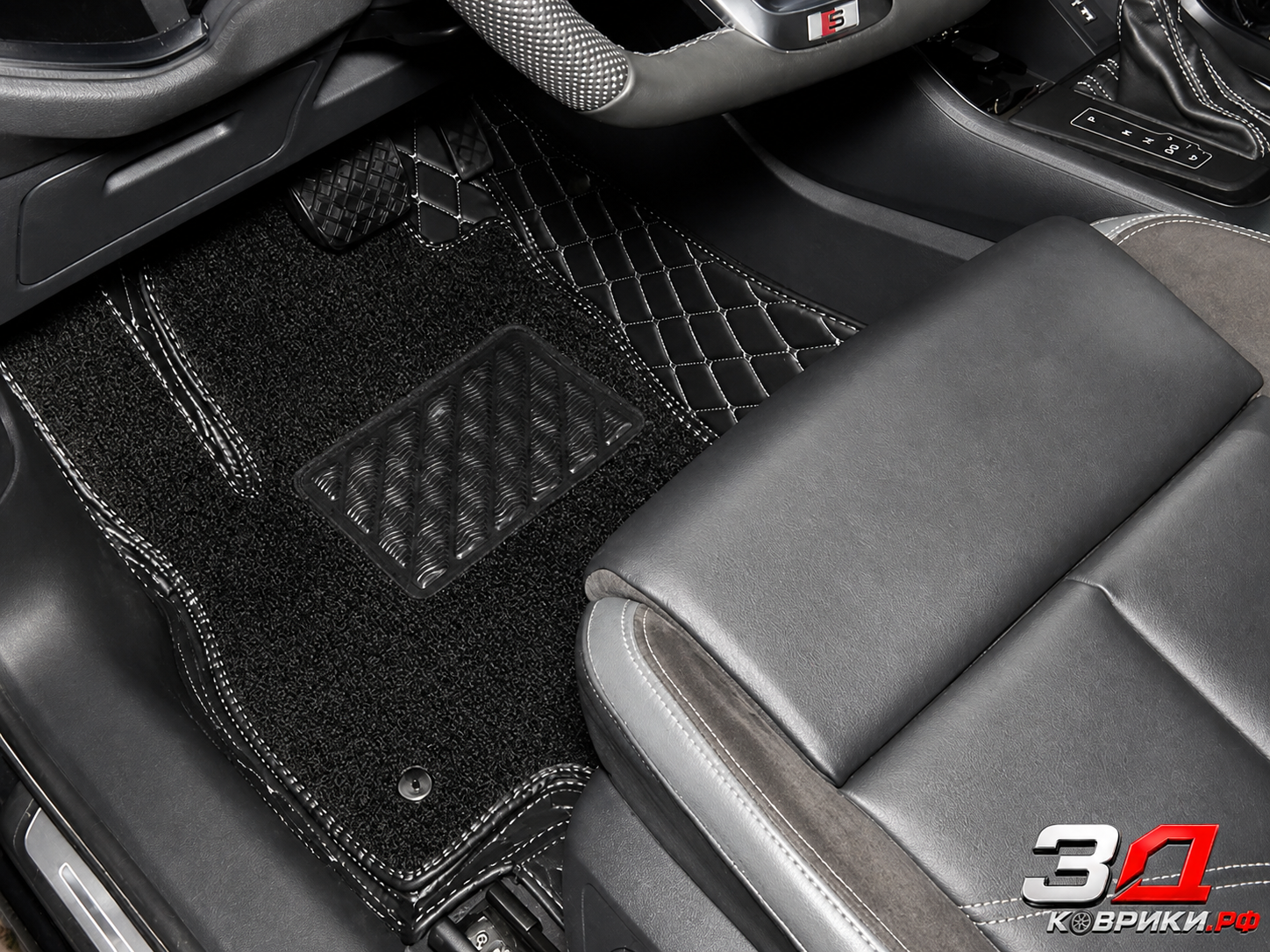 3D коврики AUDI Q3, задний ряд