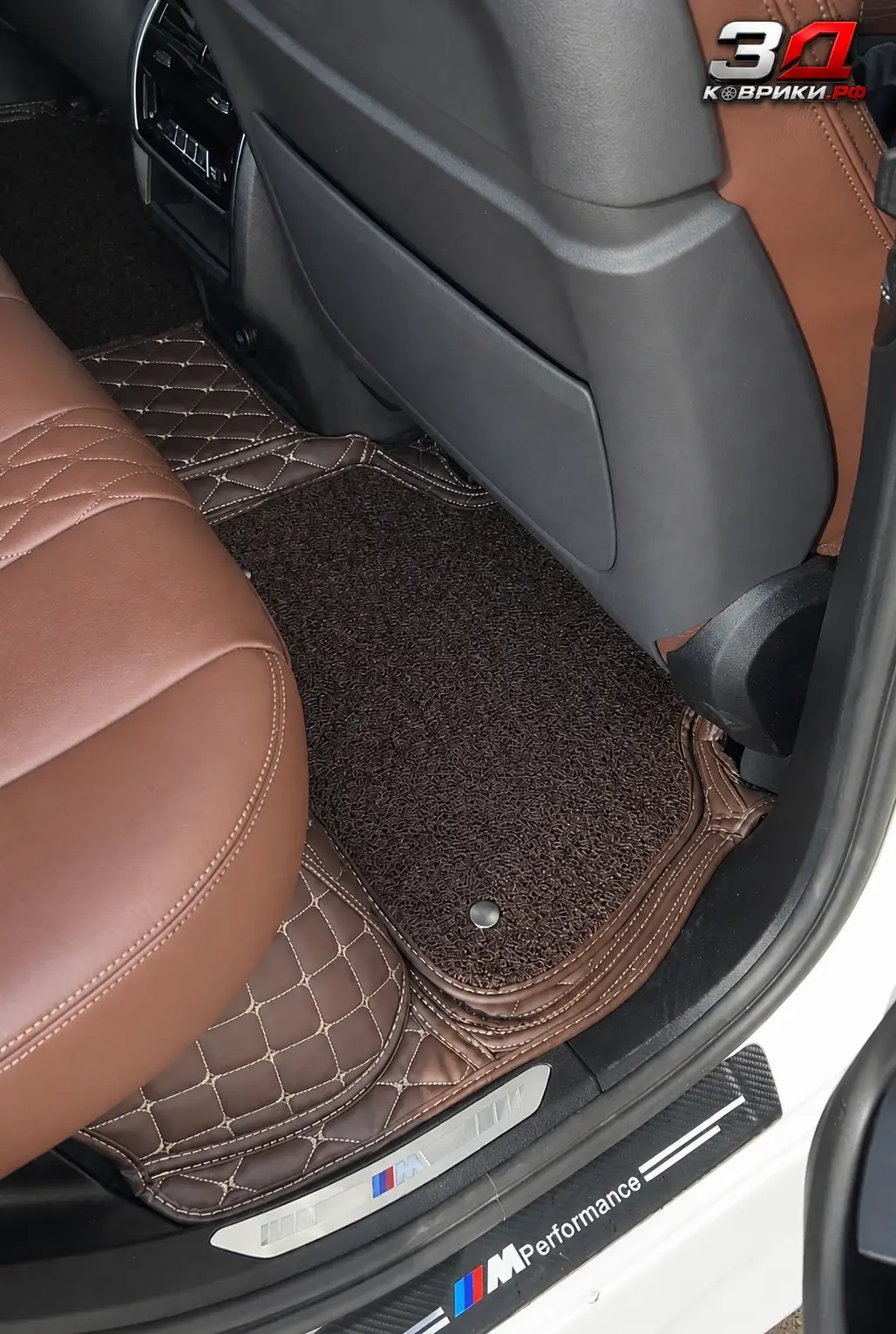 3D коврики BMW X7, багажник