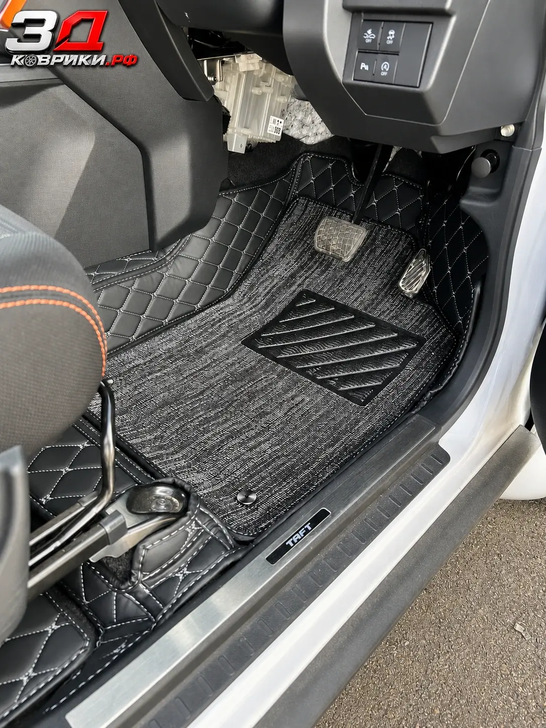 3D коврики Daihatsu Taft II, задний ряд