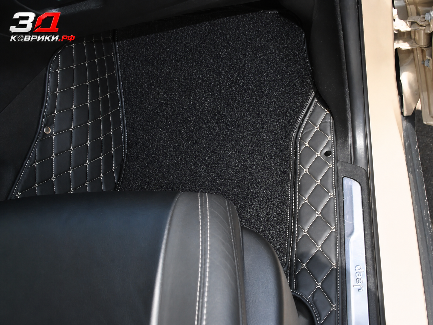 3D коврики Jeep Grand Cherokee, задний ряд