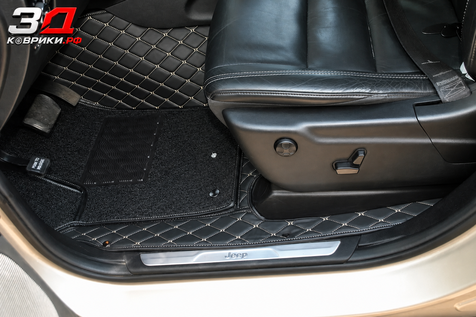 3D коврики Jeep Grand Cherokee, пассажирская зона