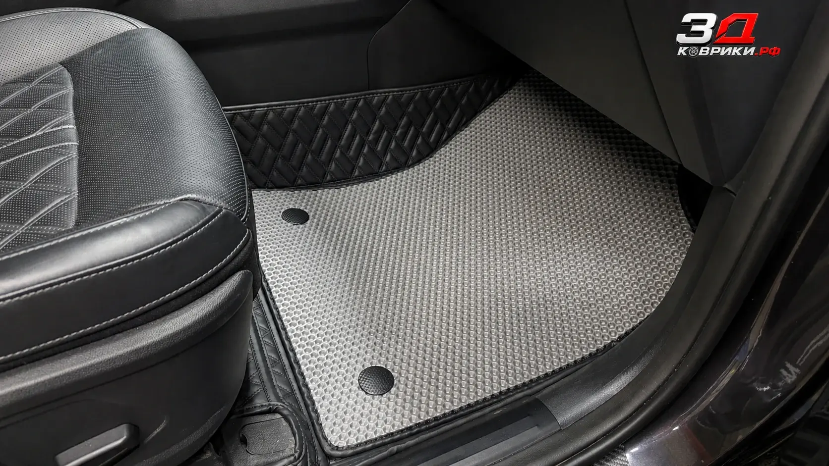 3D коврики KIA Sorento, второй ряд