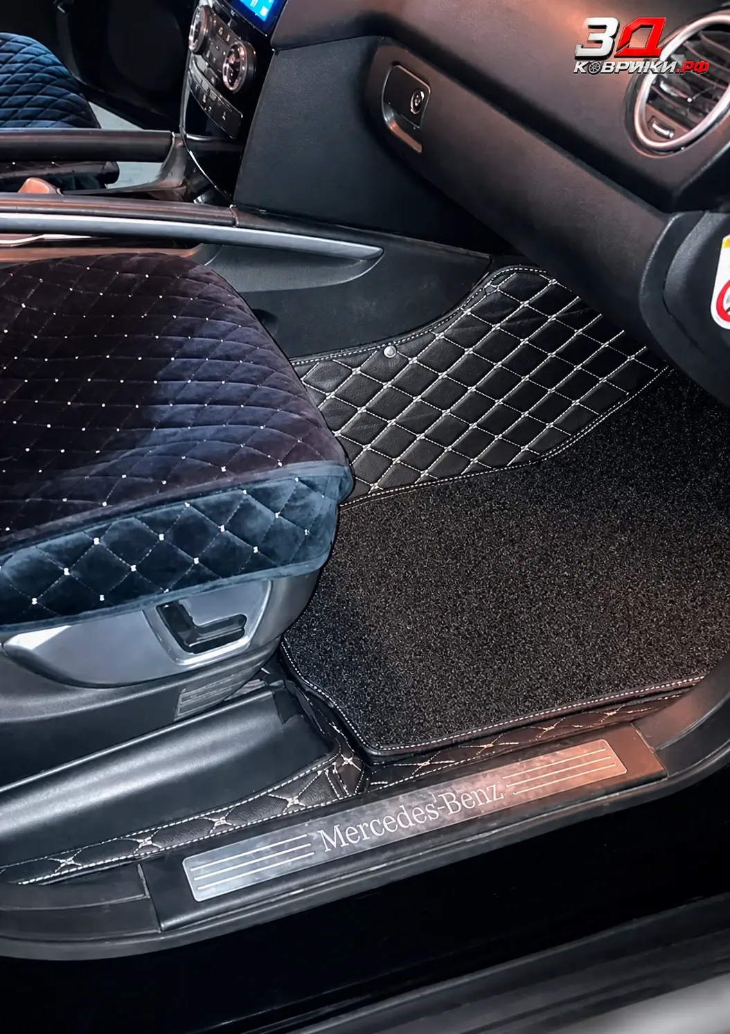 3D коврики Mercedes-Benz ML, пассажирская зона