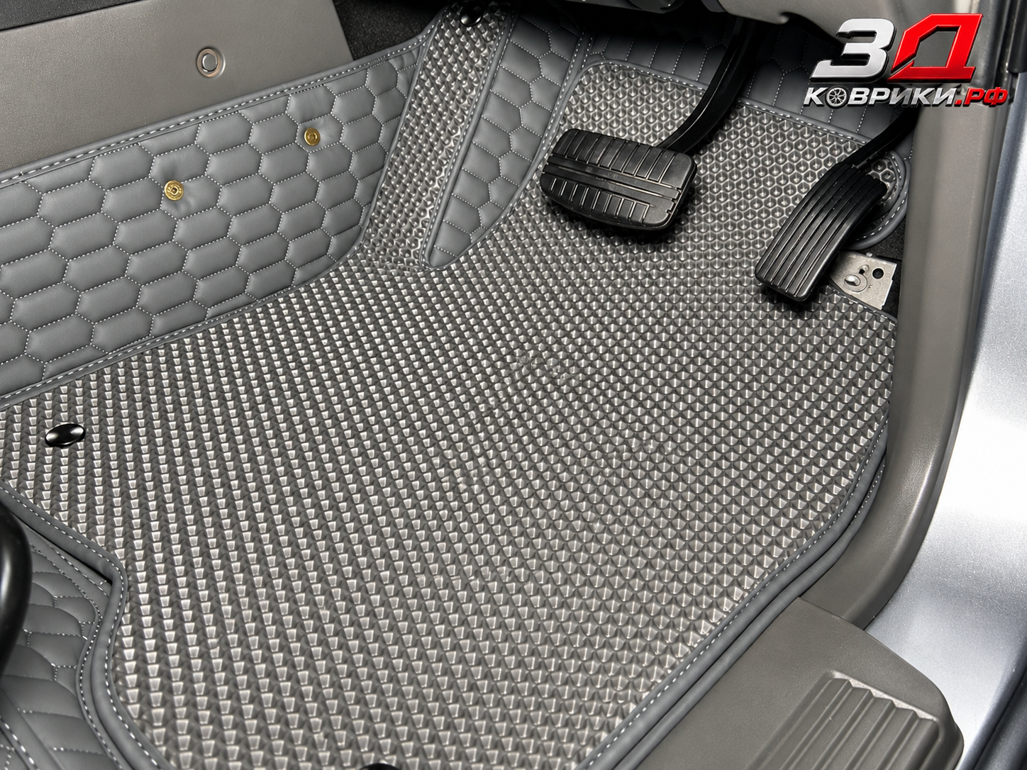 3D коврики Mitsubishi Pajero, водительская зона