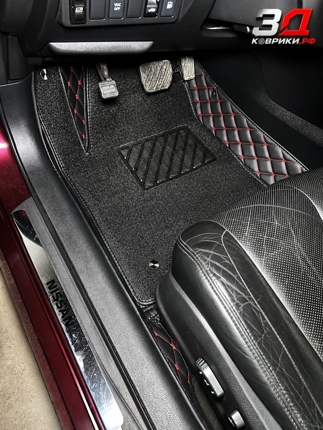 3D коврики Nissan Teana, водительская зона