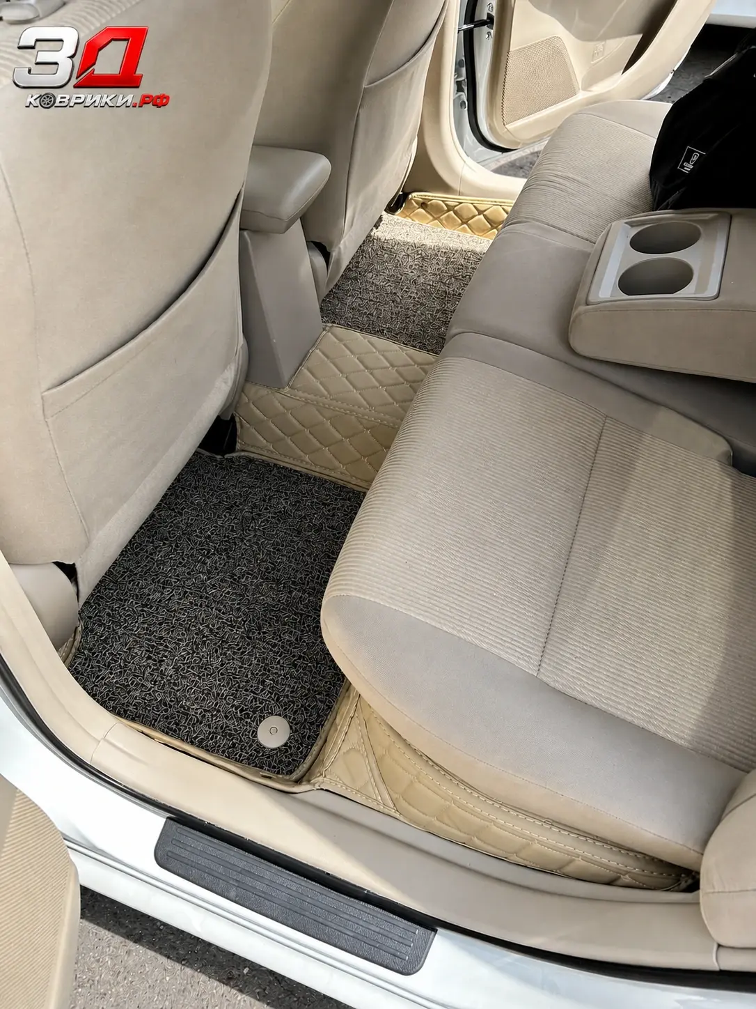 3D коврики Corolla Premio, задний ряд