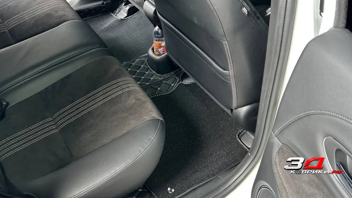 3D коврики Honda Vezel, задний ряд