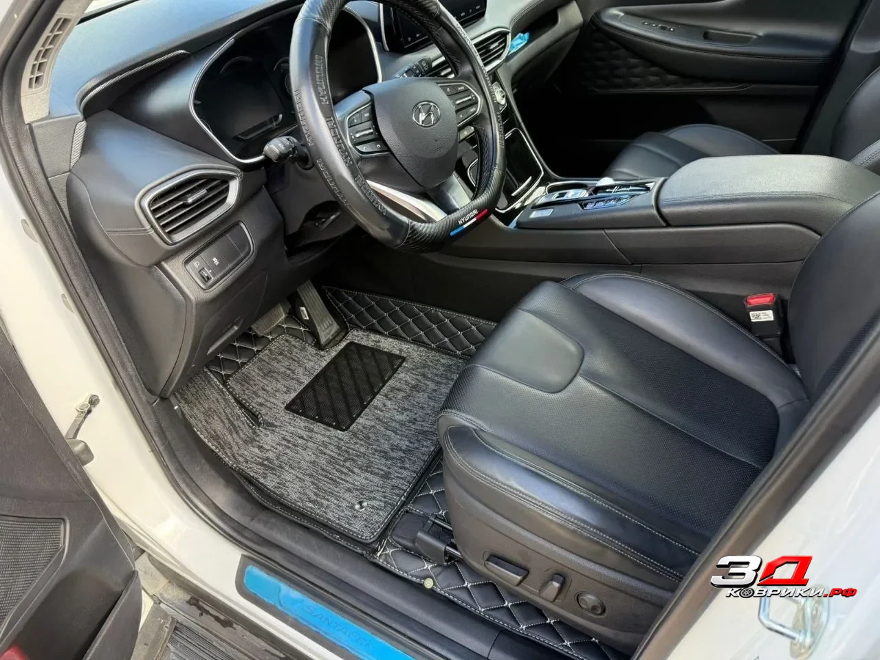 3D коврики Hyundai Santa Fe TM кроссовер, водительская зона