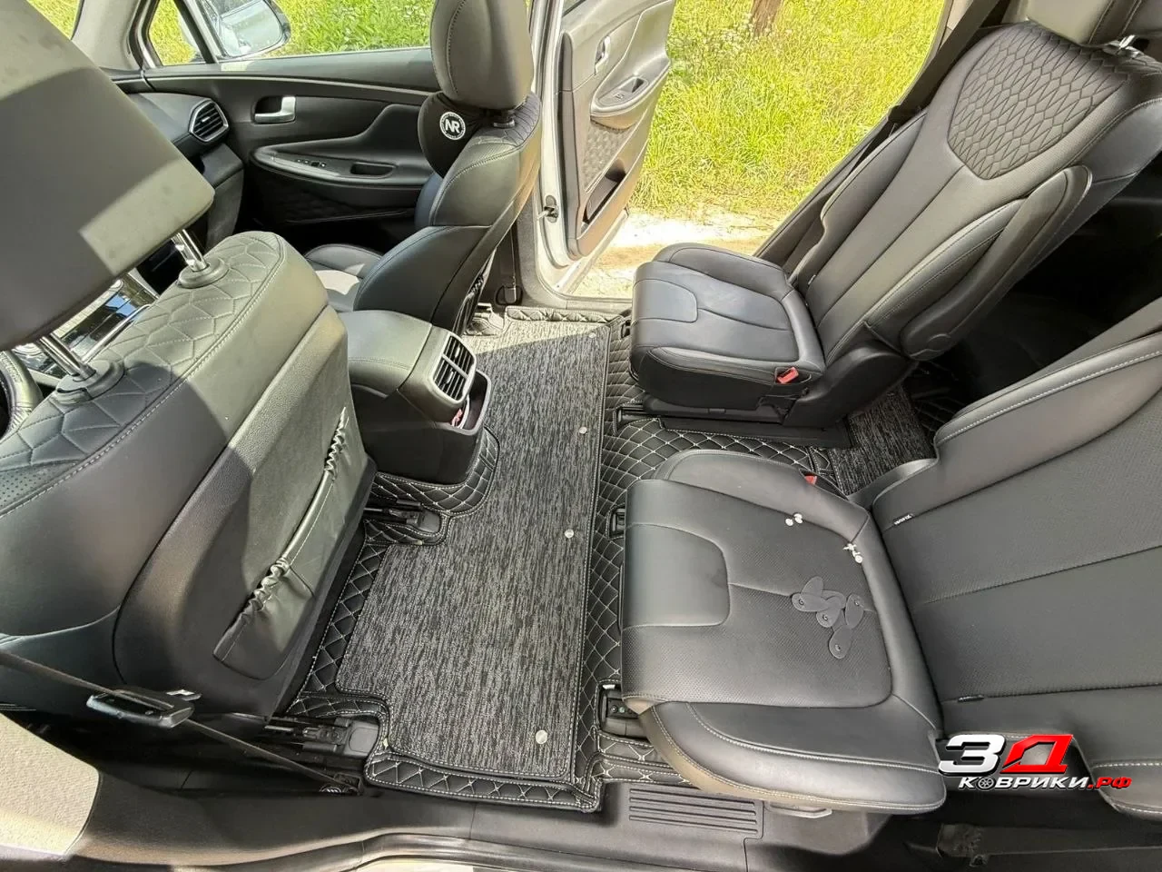 3D коврики Hyundai Santa Fe TM кроссовер, задний ряд