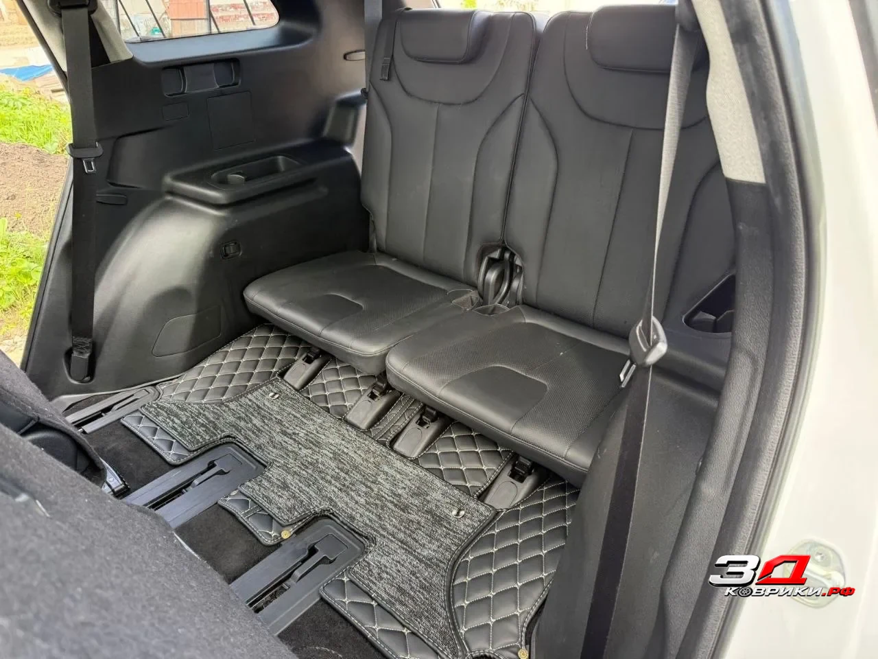 3D коврики Hyundai Santa Fe TM кроссовер, багажник