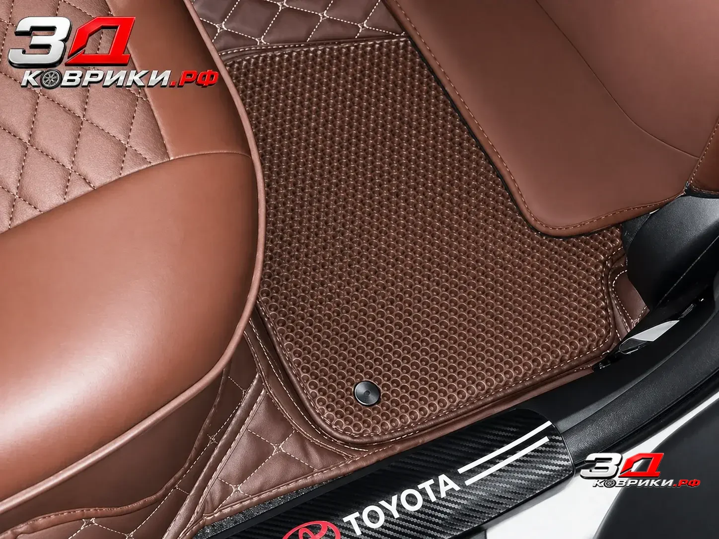 3D коврики Corolla Fielder E120, водительская зона
