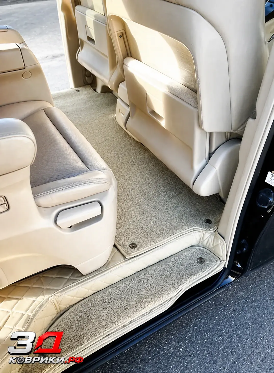 3D коврики Vellfire 2008-2015, задний ряд